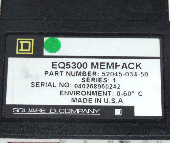 SQUARE D EQ5300 MEMPACK 52045-034-50 MEMORY MODULE SERIES 1, 5204503450