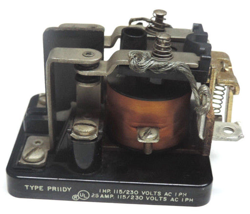 POTTER & BRUMFIELD TYPE PRIIDY RELAY 1HP, 115/230V AC 1PH, 25 AMP, 115/230V AC