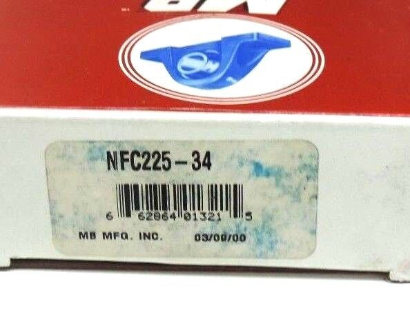 NIB MB MFG. INC. NFC225-34 NYLA-K MOUNTED BALL BEARING NFC22534