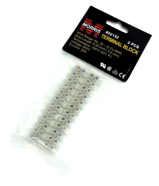 LOT OF 6 NEW MORRIS # 22152 (2 PCS) TERMINAL BLOCKS