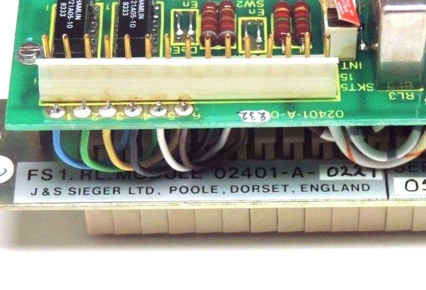 J&S SIEGER LTD 02401-A-0227 RELAY MODULE 02401A0227
