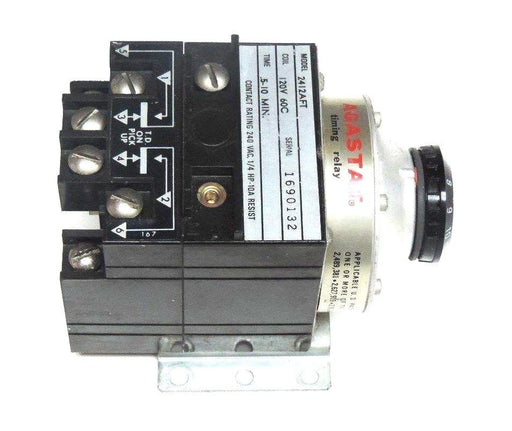 AGASTAT 2412AFT TIMING RELAY 120V, 60C, .5/10MIN., 240VAC, 1/4HP, 10A RESIST