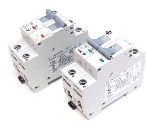 LOT OF 2 ALLEN BRADLEY 1492-SP2C020 & 1492-SP2D030 CIRCUIT BREAKERS SER. C