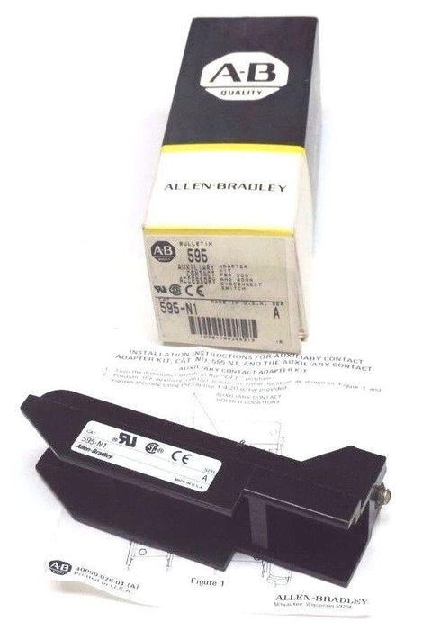 NIB ALLEN BRADLEY 595-N1 AUXILIARY CONTACT 595N1, SER. A