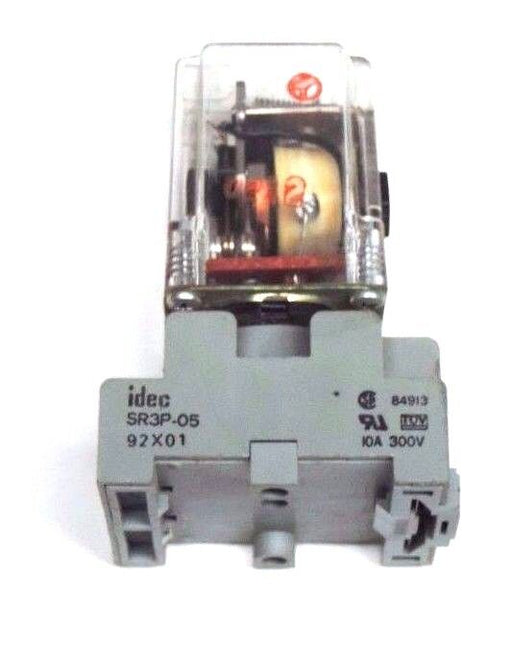 LOT OF 2 IDEC SR3P-05 RELAY SOCKETS W/ POTTER & BRUMFIELD KRP-14AG-120 RELAYS