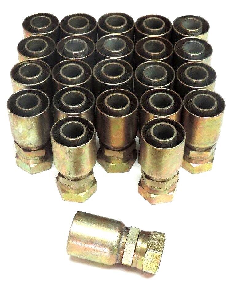 LOT OF 23 NEW EATON AEROQUIP HU16 CONNECTORS