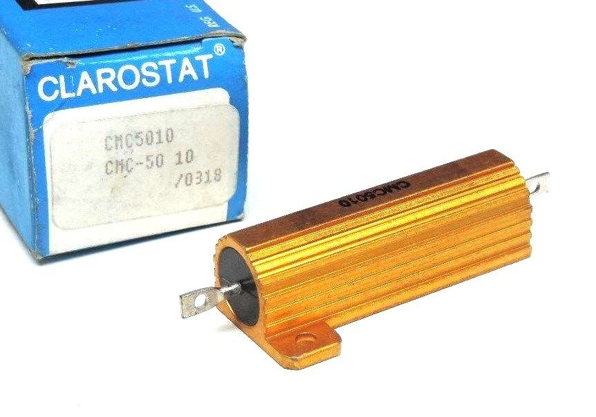NIB CLAROSTAT CMC5010 POWER RESISTOR 10OHMS, CMC-50 10