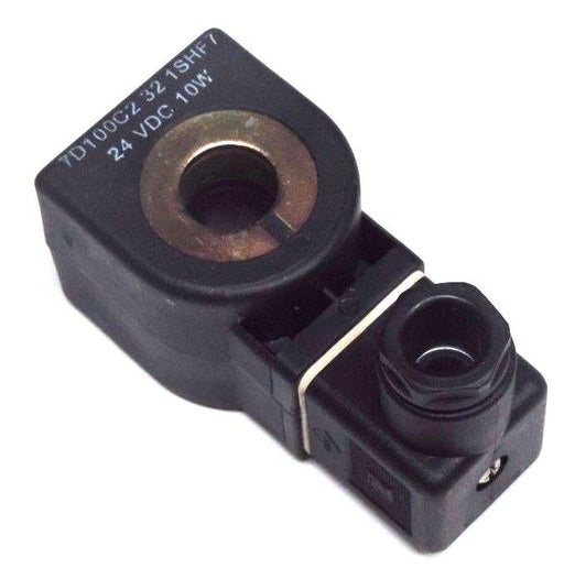 LOT OF 2 PARKER 7133KBN1LVJ1 SOLENOID VALVE COILS W/ CONNECTOR 7D100C2, 24VDC