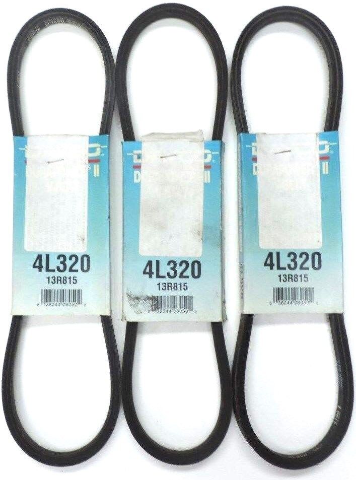 LOT OF 3 NEW DAYCO 4L320 DURAPOWER II V-BELTS