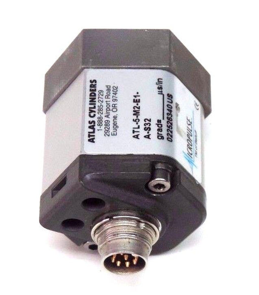 ATLAS CYLINDERS MICROPULSE ATL-5-M2-E1-A-S32 TRANSDUCER ATL5M2E1AS32