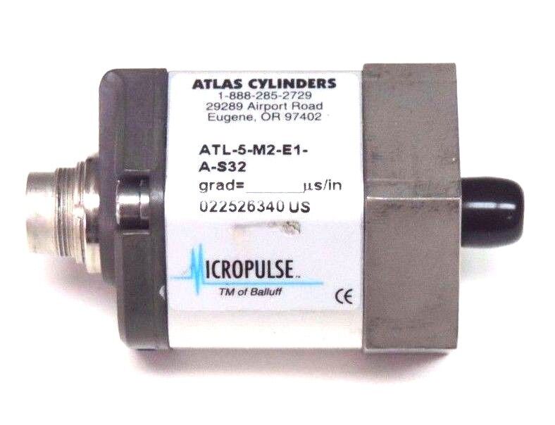 ATLAS CYLINDERS MICROPULSE ATL-5-M2-E1-A-S32 TRANSDUCER ATL5M2E1AS32