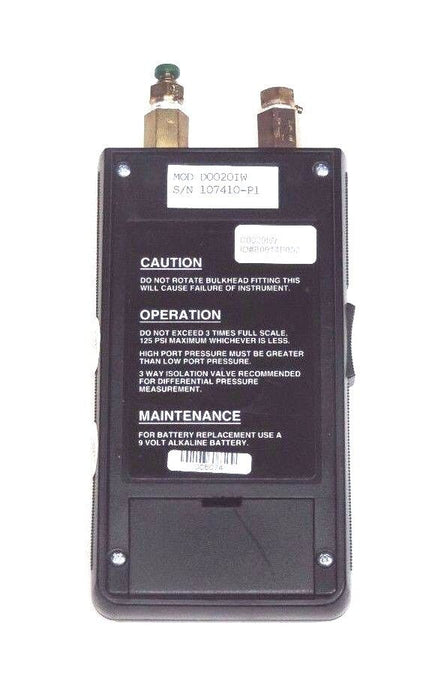MERIAM INSTRUMENT D0020IW DIGITAL MANOMETER B0914P002