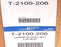 NIB JOHNSON CONTROLS T-2100-206 FLUSH MOUNT THERMOMETER, -40-160 DEG F T2100206