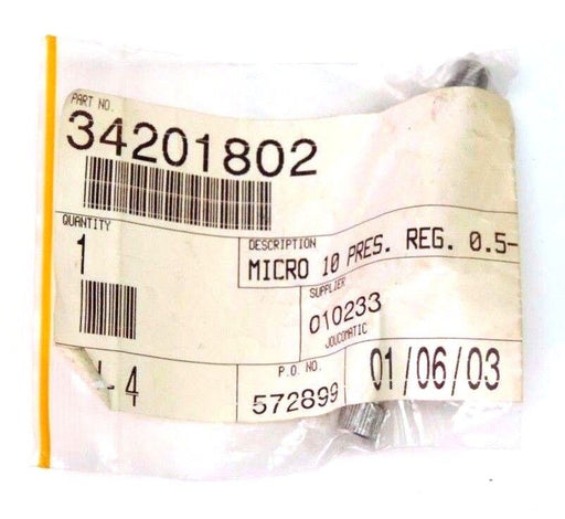 NEW ASCO JOUCOMATIC 34201802 MICRO 10 PRESSURE REGULATOR 0.2-8 BAR