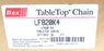 NIB REXNORD LF820K4 TABLE TOP CHAIN BROWN 5FT-3IN LENGTH 4" WIDTH 1.5" PITCH
