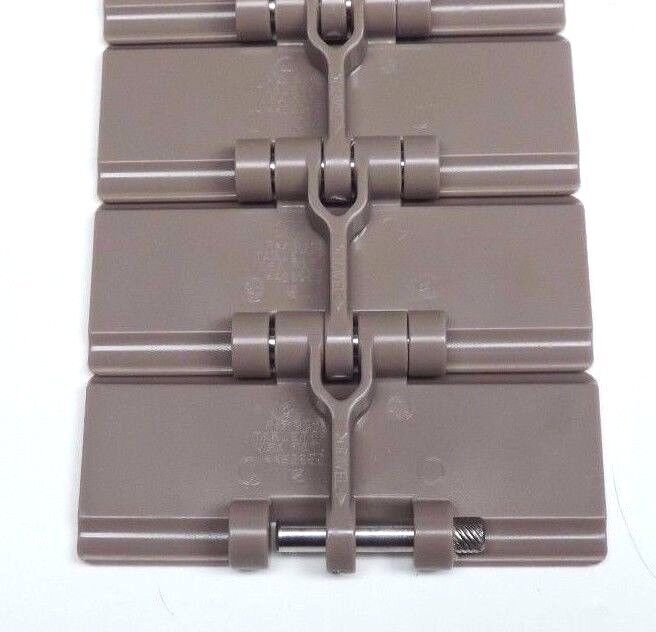 NIB REXNORD LF820K4 TABLE TOP CHAIN BROWN 5FT-3IN LENGTH 4" WIDTH 1.5" PITCH
