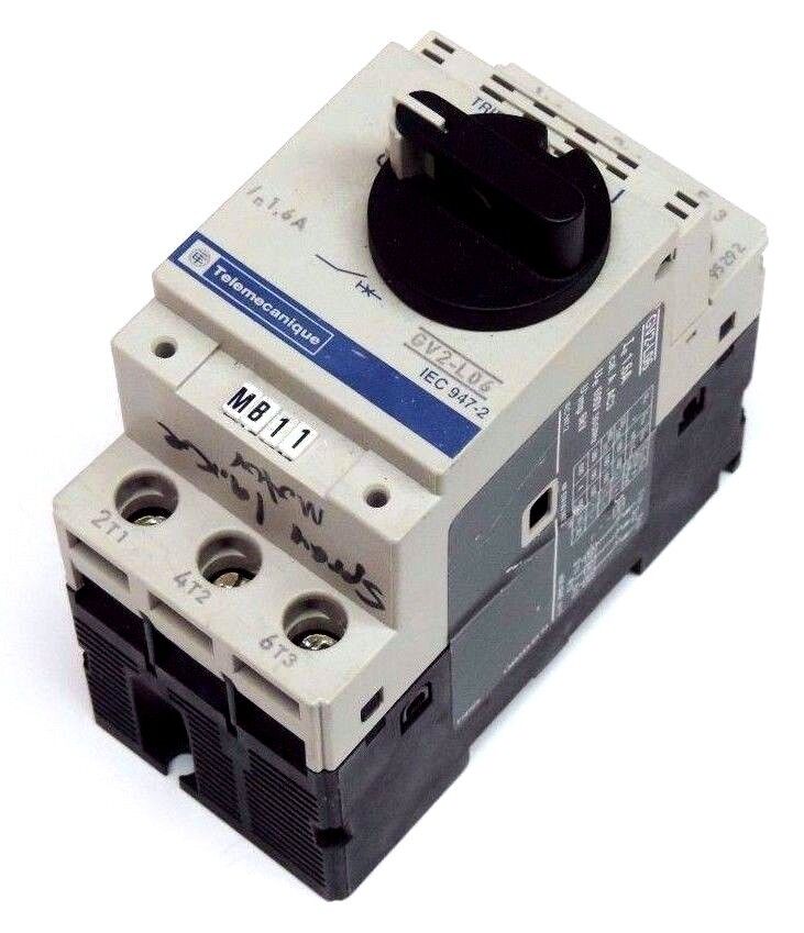 TELEMECANIQUE GV2-L06 MANUAL STARTER SWITCH 6A, 690V, 50/60HZ GV2L06