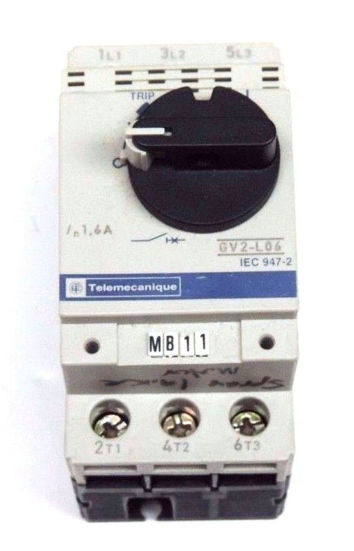 TELEMECANIQUE GV2-L06 MANUAL STARTER SWITCH 6A, 690V, 50/60HZ GV2L06