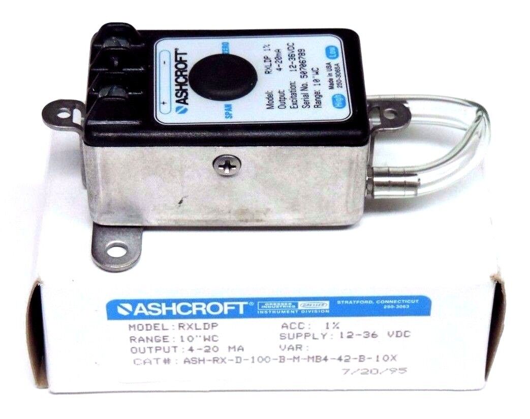 NIB ASHCROFT ASH-RX-D-100-B-M-MB4-42-B-10X PRESSURE TRANSMITTER RXLDP, 4/20MA