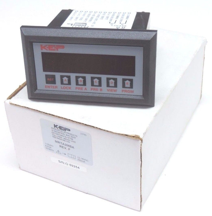 NIB KEP KESSLER ELLIS PRODUCTS MRTA3MBA COUNTER/RATEMETER REV F, 110VAC, 50/60HZ