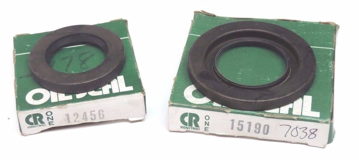 LOT OF 2 NIB CHICAGO RAWHIDE OIL SEALS 15190 & 12456
