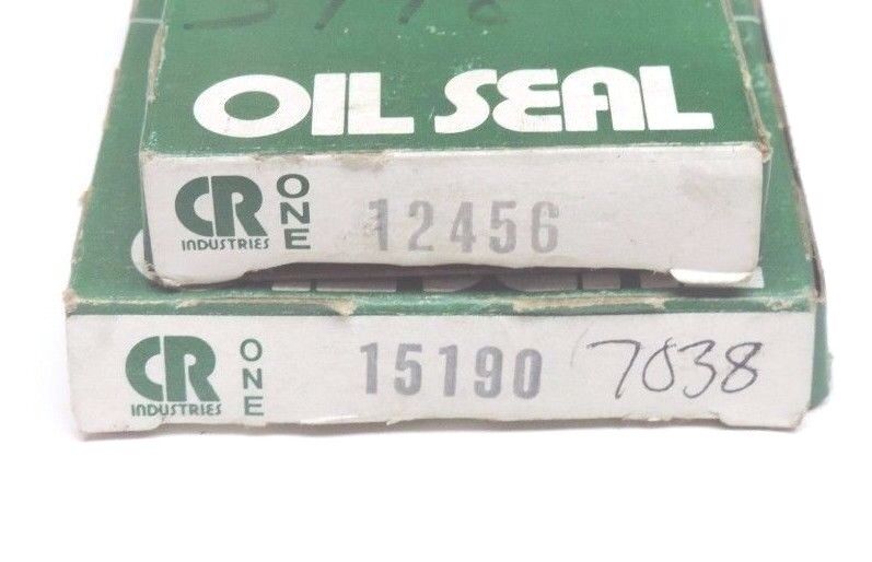 LOT OF 2 NIB CHICAGO RAWHIDE OIL SEALS 15190 & 12456