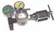 LIF-O-GEN MODEL 1500 GAS PRESSURE REGULATOR, 1-8 LITERS PER MIN OXYGEN GAUGE