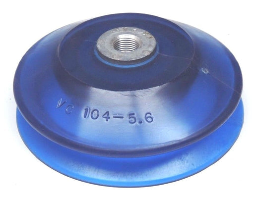 LOT OF 3 NEW VI-CASE VC-104-5.6 BLUE VACUUM CUPS 5.6" WIDTH 3/8" BORE VC10456
