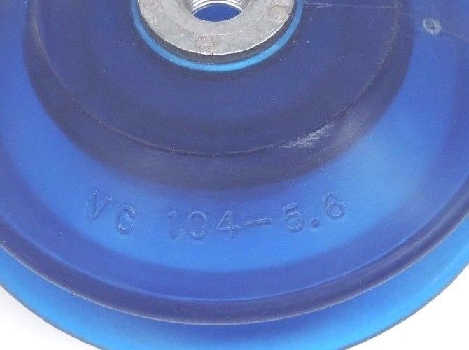 LOT OF 3 NEW VI-CASE VC-104-5.6 BLUE VACUUM CUPS 5.6" WIDTH 3/8" BORE VC10456