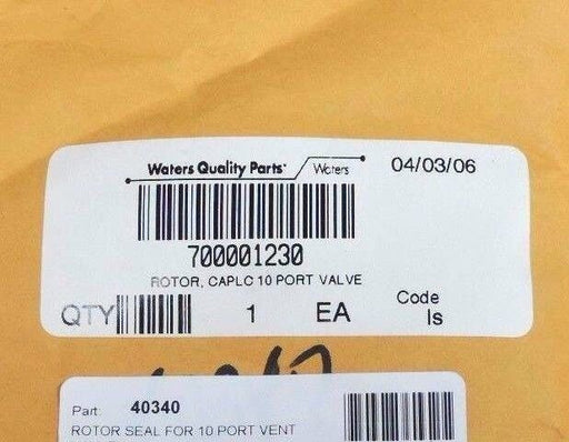 NEW SEALED WATERS 700001230 ROTOR CAPLC 10 PORT VALVE