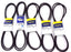 LOT OF 5 NEW GOODYEAR BX105 BELT-V TORQUE FLEX COGGED .66" WD X 108" BELTS
