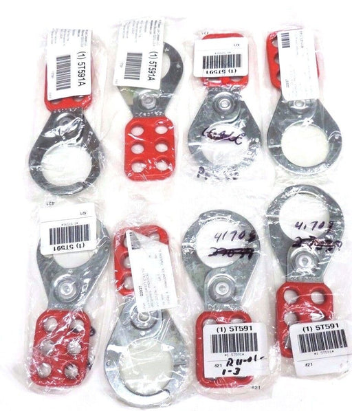 LOT OF  NEW MASTER LOCK 421 SAFETY LOCKOUT HASPS, 5" L X 1-1/2" INSIDE JAW