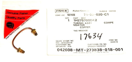 NIB FISHER CONTROLS 1H2757000A2 TUBING ASSEMBLY