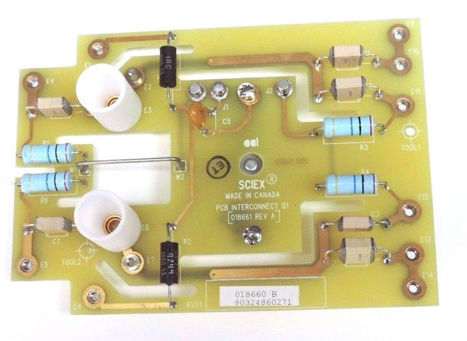 NEW SCIEX 018661 REV. A PCB INTERCONNECT Q1, 018660 B, ASSY. 90324860271