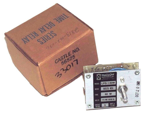 HAZLOW LPD-1-60M SERIES TIME DELAY RELAY 56525 REV. C 60M 115VAC 50/60HZ LPD160M