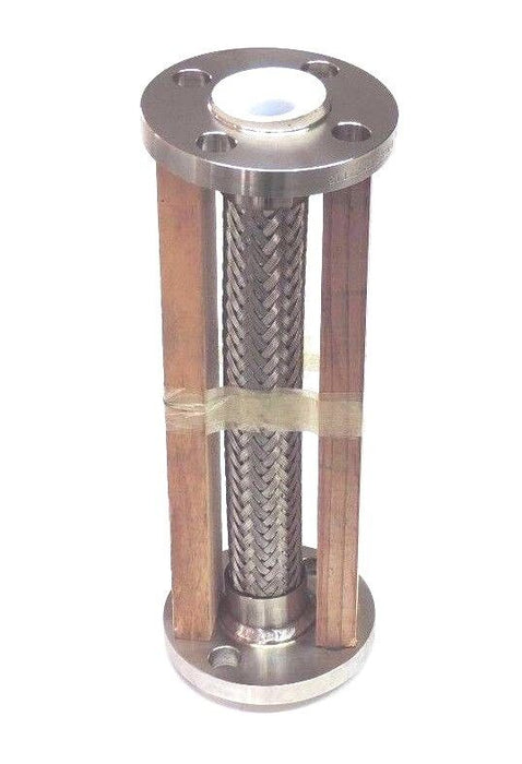 NEW STAINLESS BRAIDED HOSE W/ AFI 1" 150 304/304L B16.5 SA182 T13 FLANGES 12" L