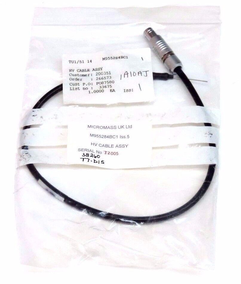 NEW MICROMASS M955284BC1 HV CABLE ASSY