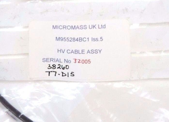 NEW MICROMASS M955284BC1 HV CABLE ASSY