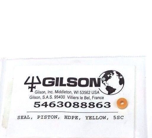 NEW GILSON 5463088863 SEAL, PISTON, HDPE, YELLOW, SSC