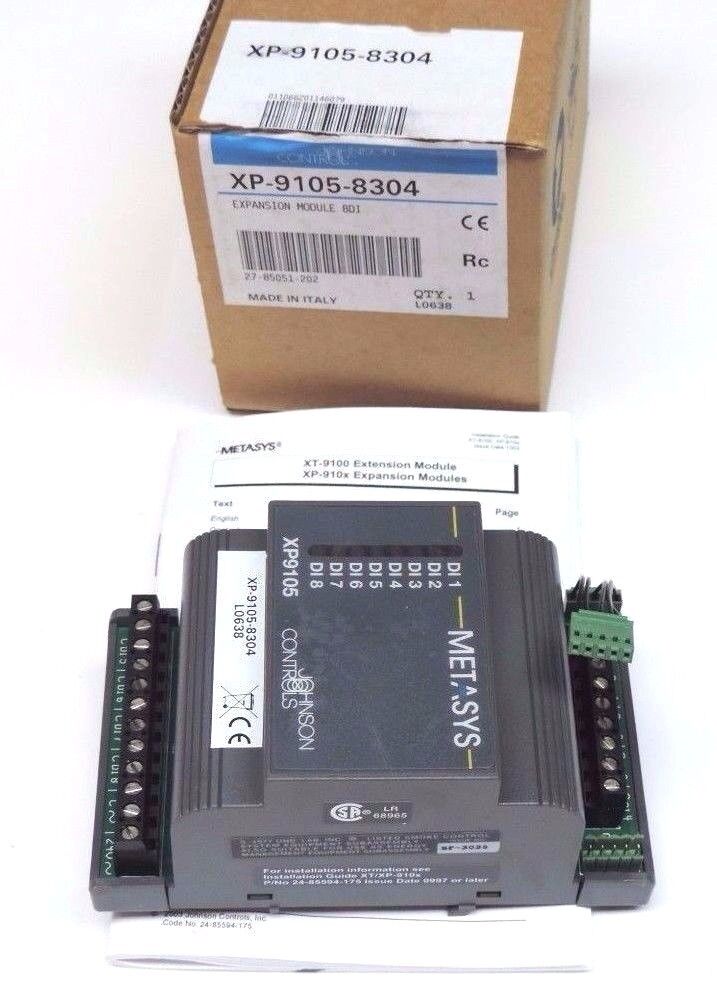 NIB JOHNSON CONTROLS XP-9105-8304 EXPANSION MODULE 8DI, XP91058304