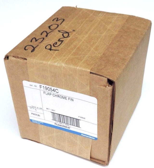 FACTORY SEALED THOMAS & BETTS RUSSELLSTOLL F19054C FLAP CHROME FIN