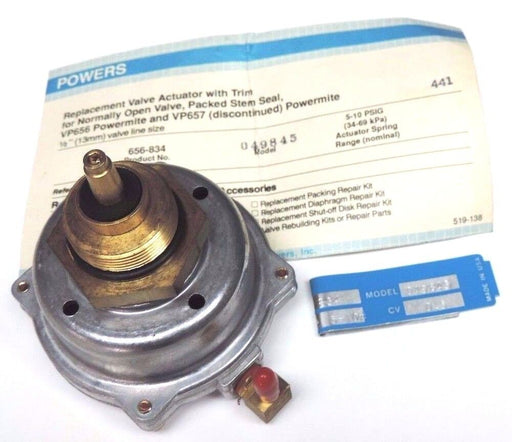 NEW SIEMENS 656-834 POWERMITE TOP 656834, CV: 0.5 1/2" 5-10#SPG VP656