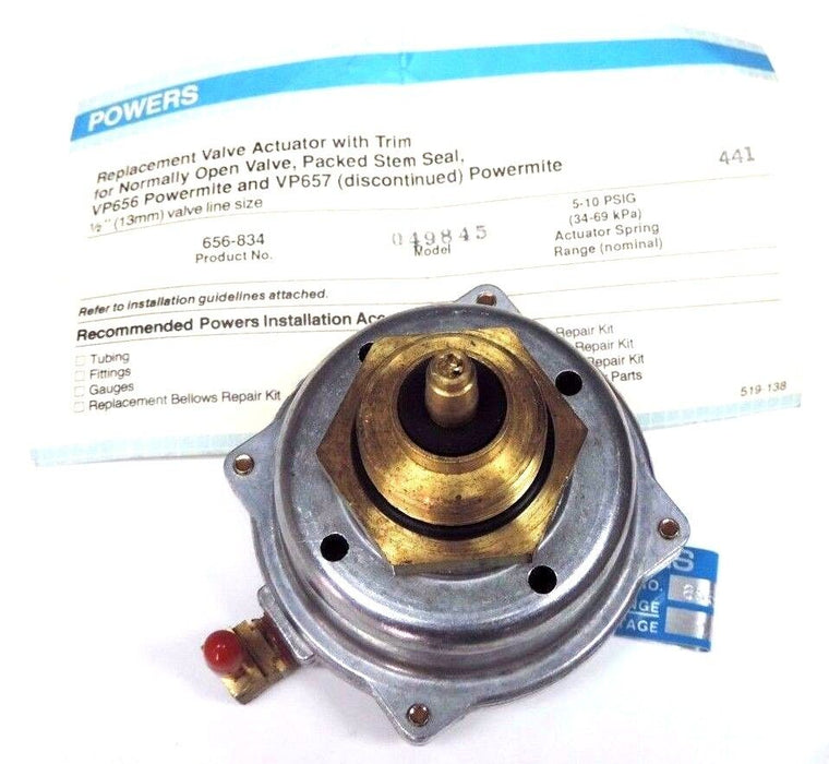 NEW SIEMENS 656-834 POWERMITE TOP 656834, CV: 0.5 1/2" 5-10#SPG VP656