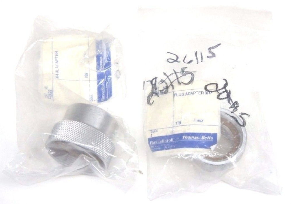 NEW THOMAS & BETTS FSA22 ALUMINUM ADAPTER 3/4'' & FSA12 PLUG ADAPTER 3/4''