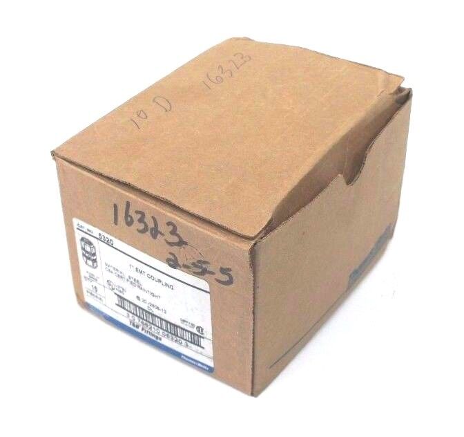 BOX OF 15 NEW THOMAS & BETTS 5320 1" EMT COUPLINGS