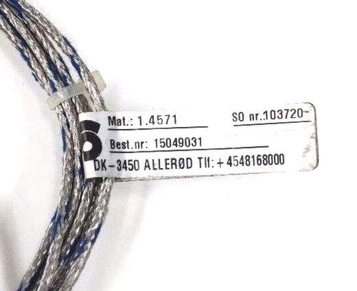 NEW AMETEK BEST. NR: 15049031 THERMOCOUPLER MAT. 1.4571 TYPE: 1 X L, TEMP. +400C