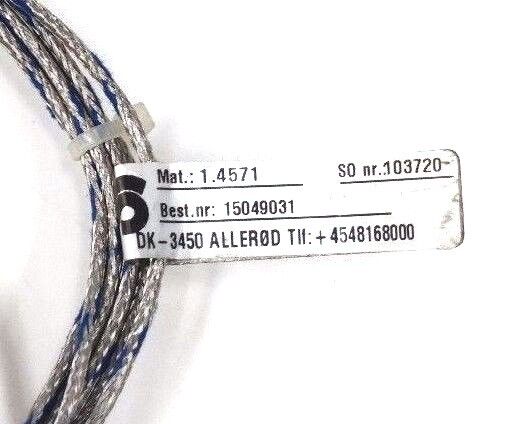 NEW AMETEK BEST. NR: 15049031 THERMOCOUPLER MAT. 1.4571 TYPE: 1 X L, TEMP. +400C