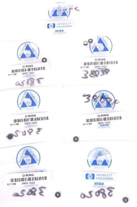 LOT OF 7 NEW HP / AGILENT TECHNOLOGIES 0905-1022 O-RINGS 09051022