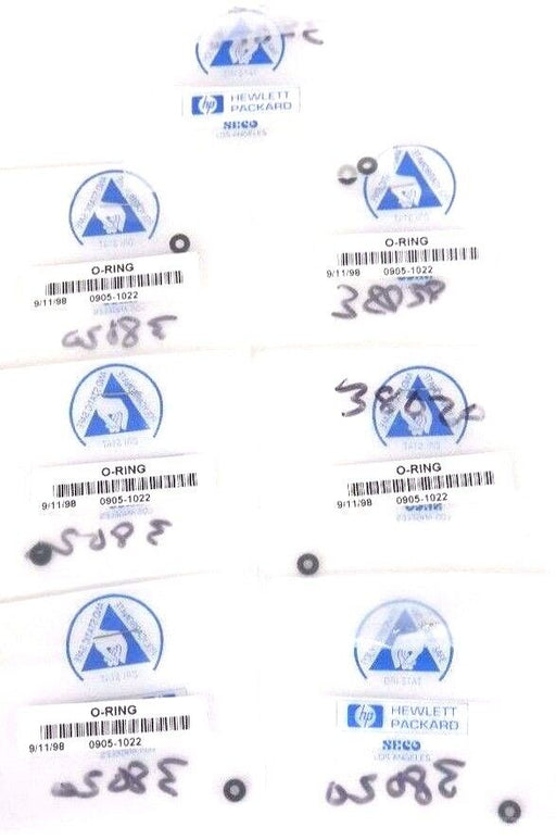 LOT OF 7 NEW HP / AGILENT TECHNOLOGIES 0905-1022 O-RINGS 09051022