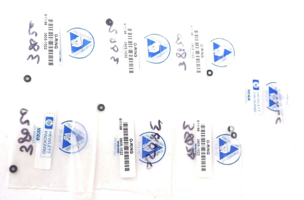 LOT OF 7 NEW HP / AGILENT TECHNOLOGIES 0905-1022 O-RINGS 09051022